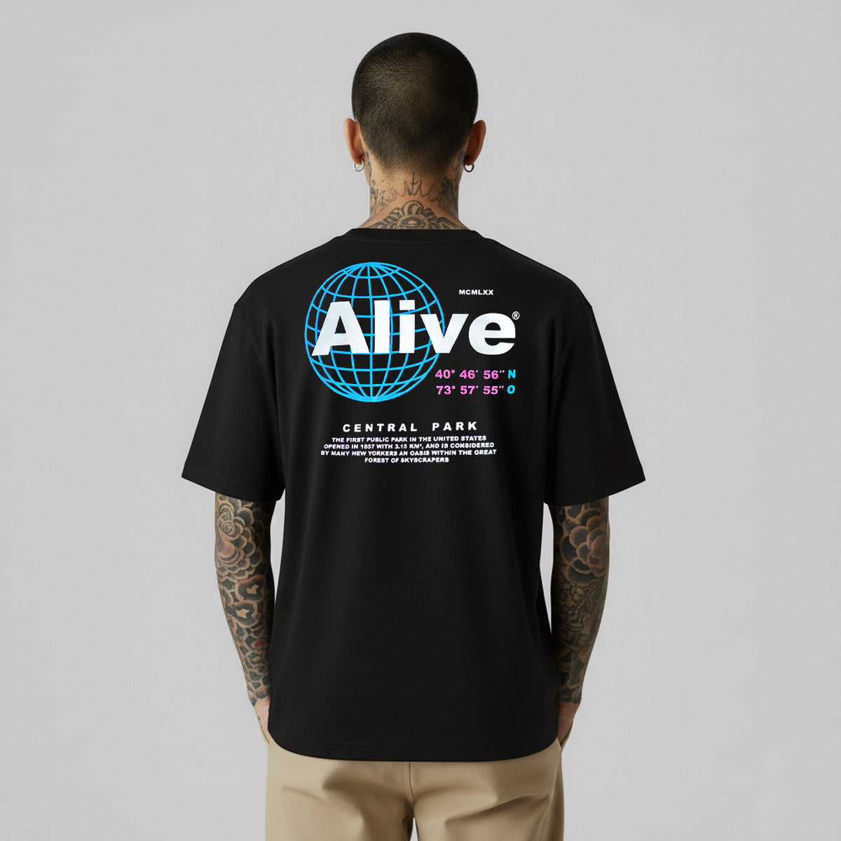 Camiseta Alive Central Park Preto