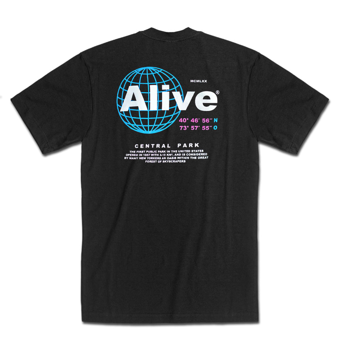 Camiseta Alive Central Park Preto