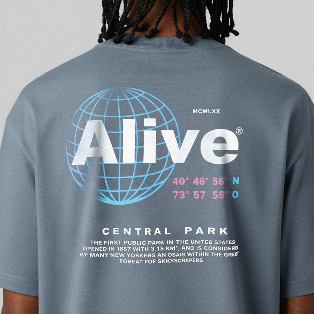 Camiseta Alive Central Park Cinza