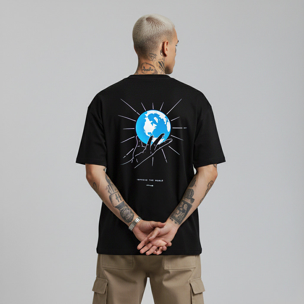 Camiseta Alive Hands Preto