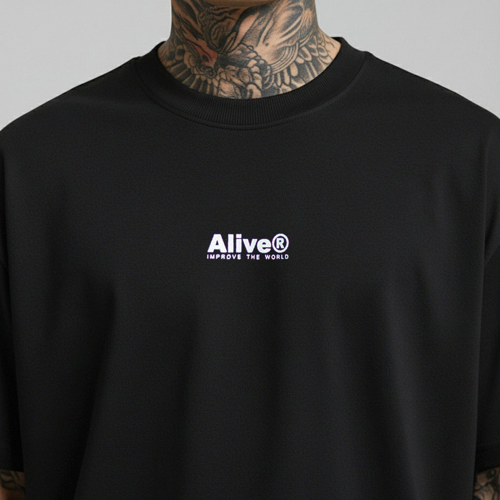 Camiseta Alive Hands Preto