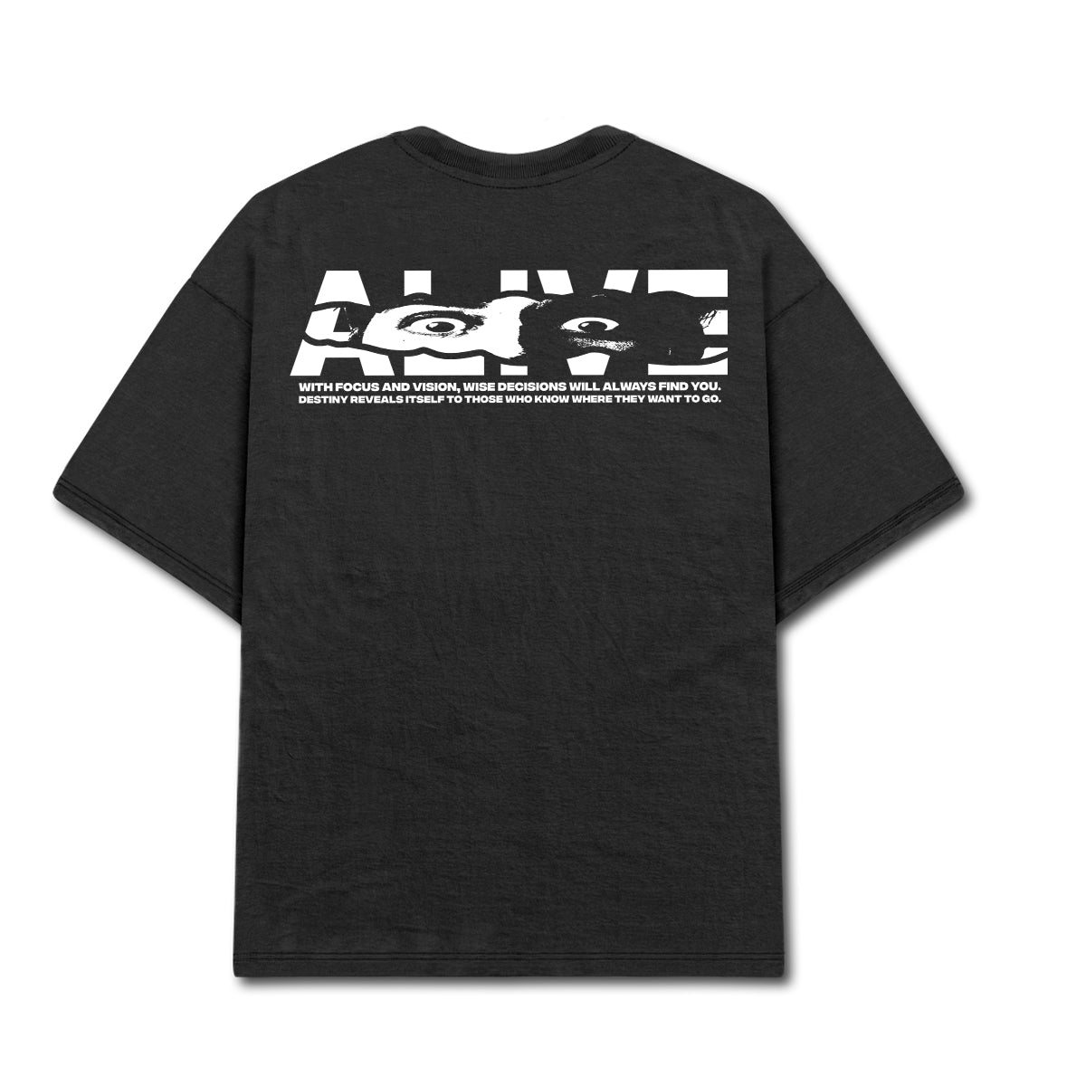Camiseta Alive Clássica Eyes Preto