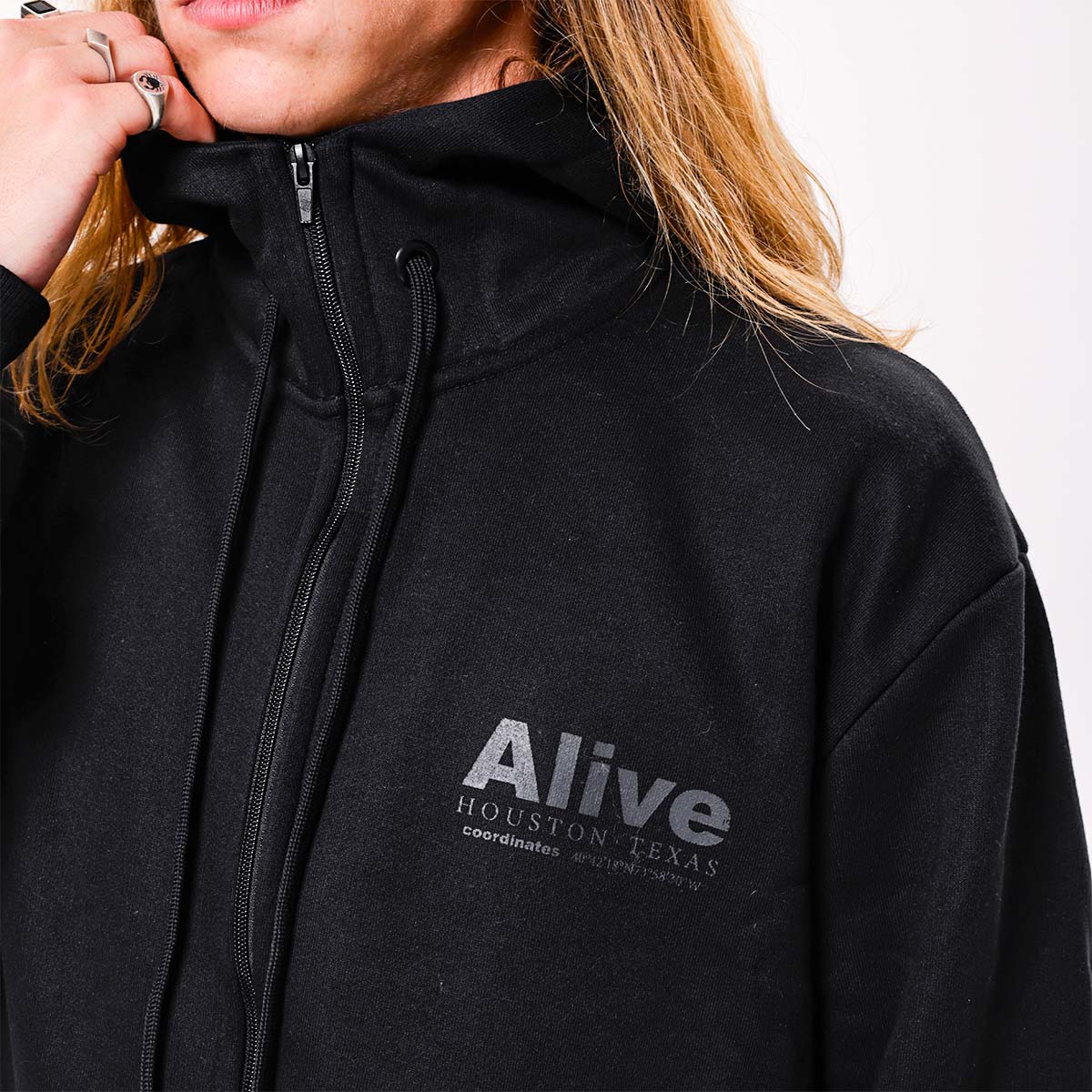Casaco Alive Zipper Houston Preto - Texas