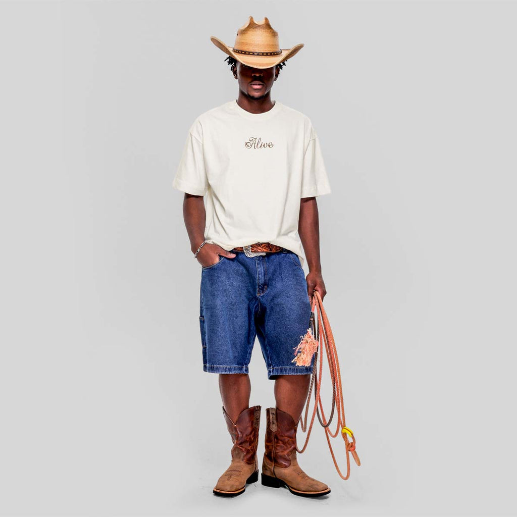 Camiseta Alive Oversized Horse Off White - Texas