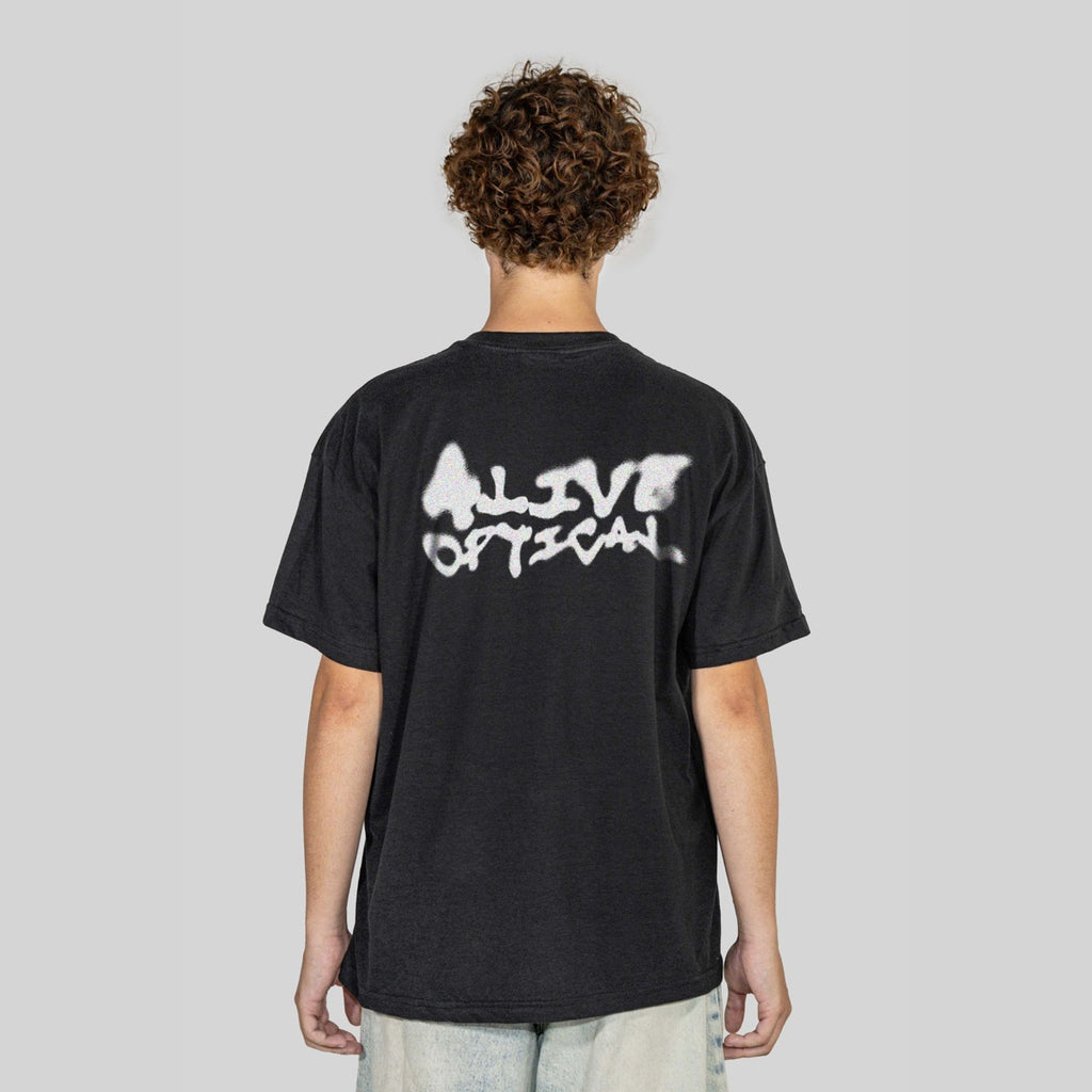 Camiseta Alive Clássica Optical Preto
