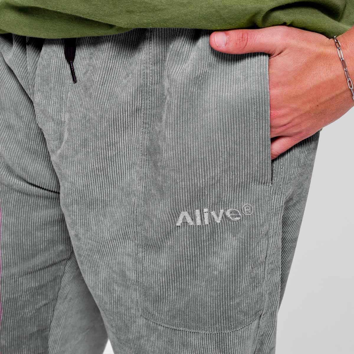Calça Alive Cotelê Cold Cinza - Texas