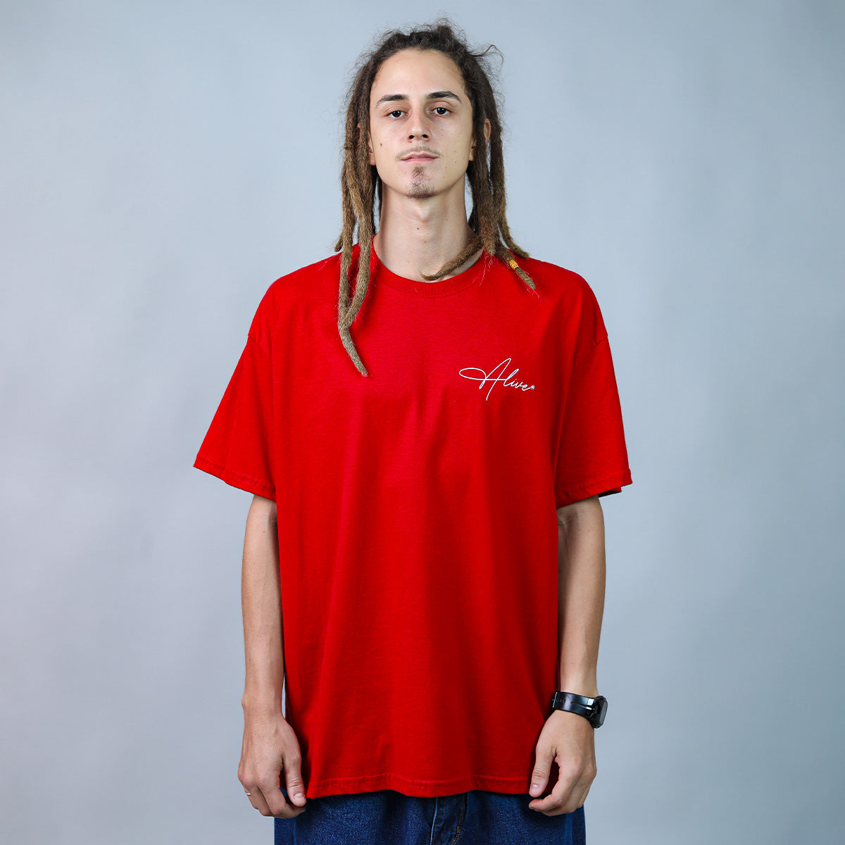 Camiseta Alive Signature Vermelho