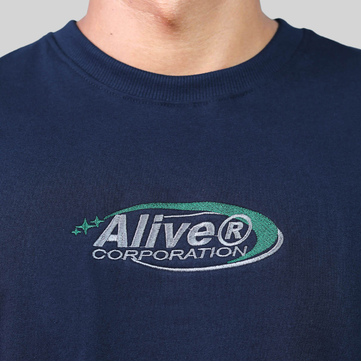Camiseta Alive Oversized New Corporation Azul Marinho