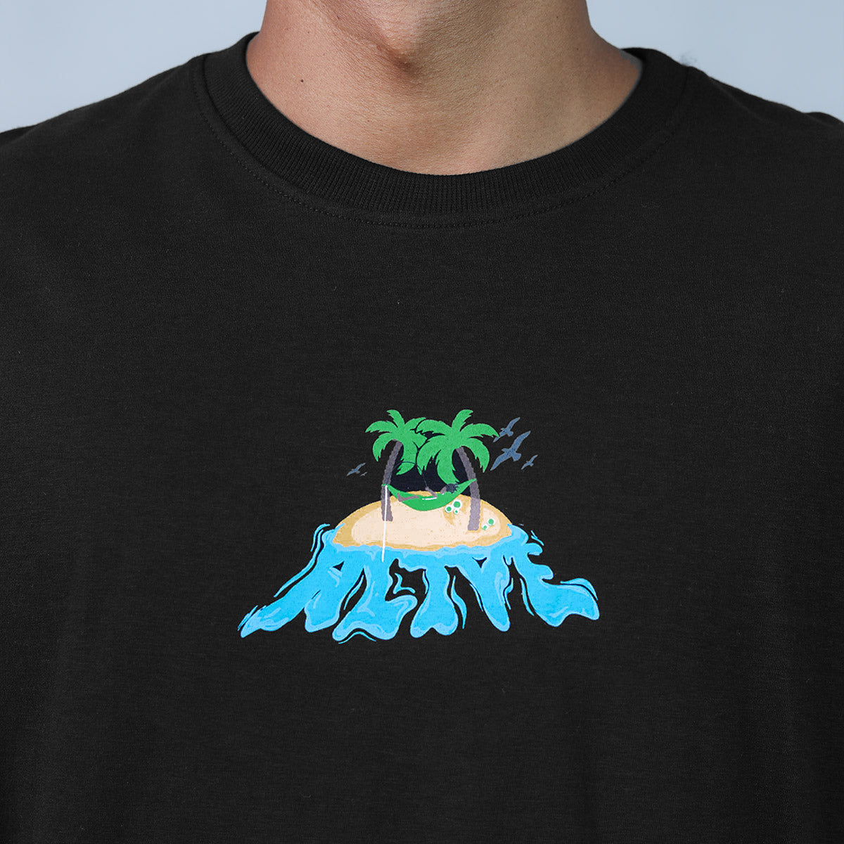Camiseta Alive Island Preto