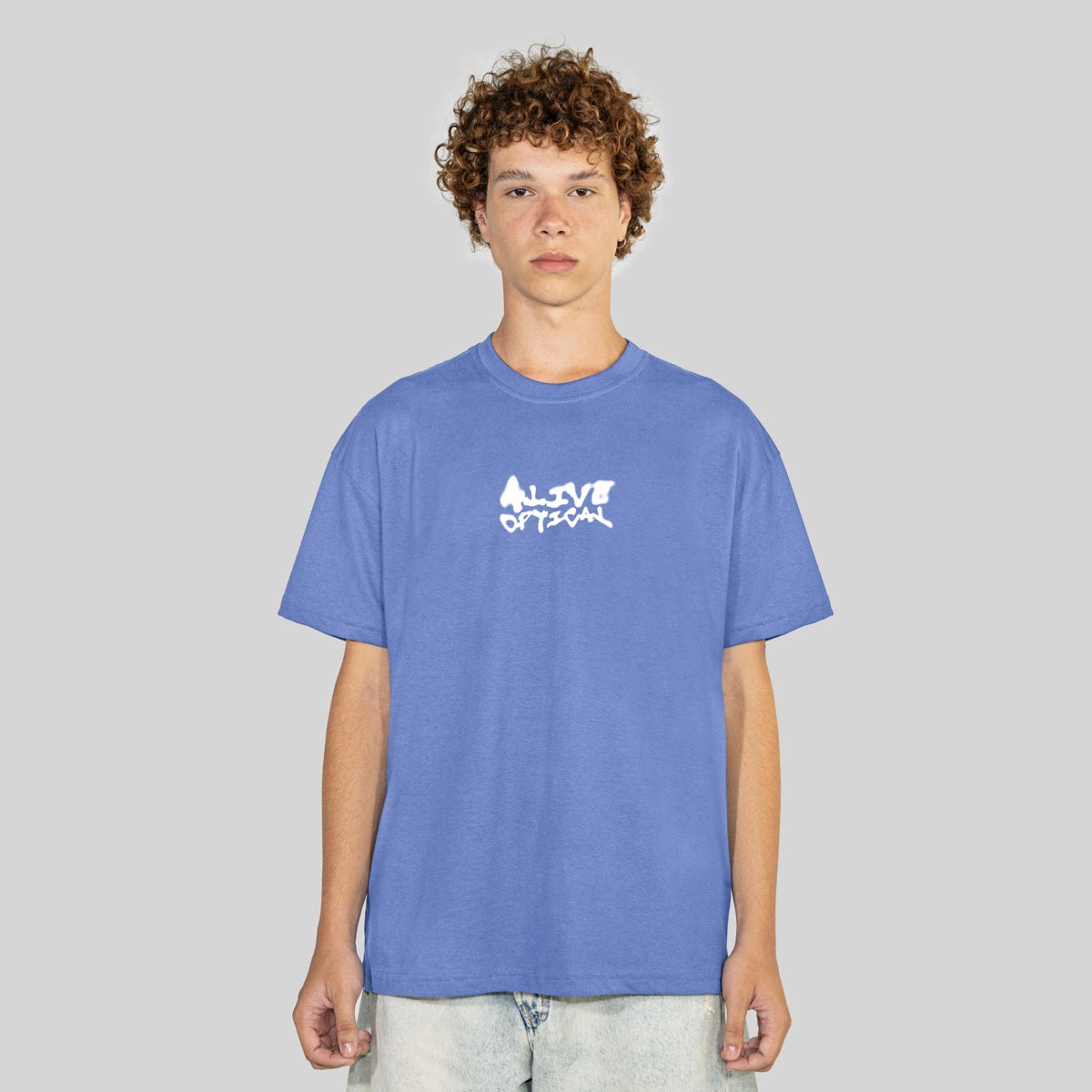 Camiseta Alive Clássica Optical Azul