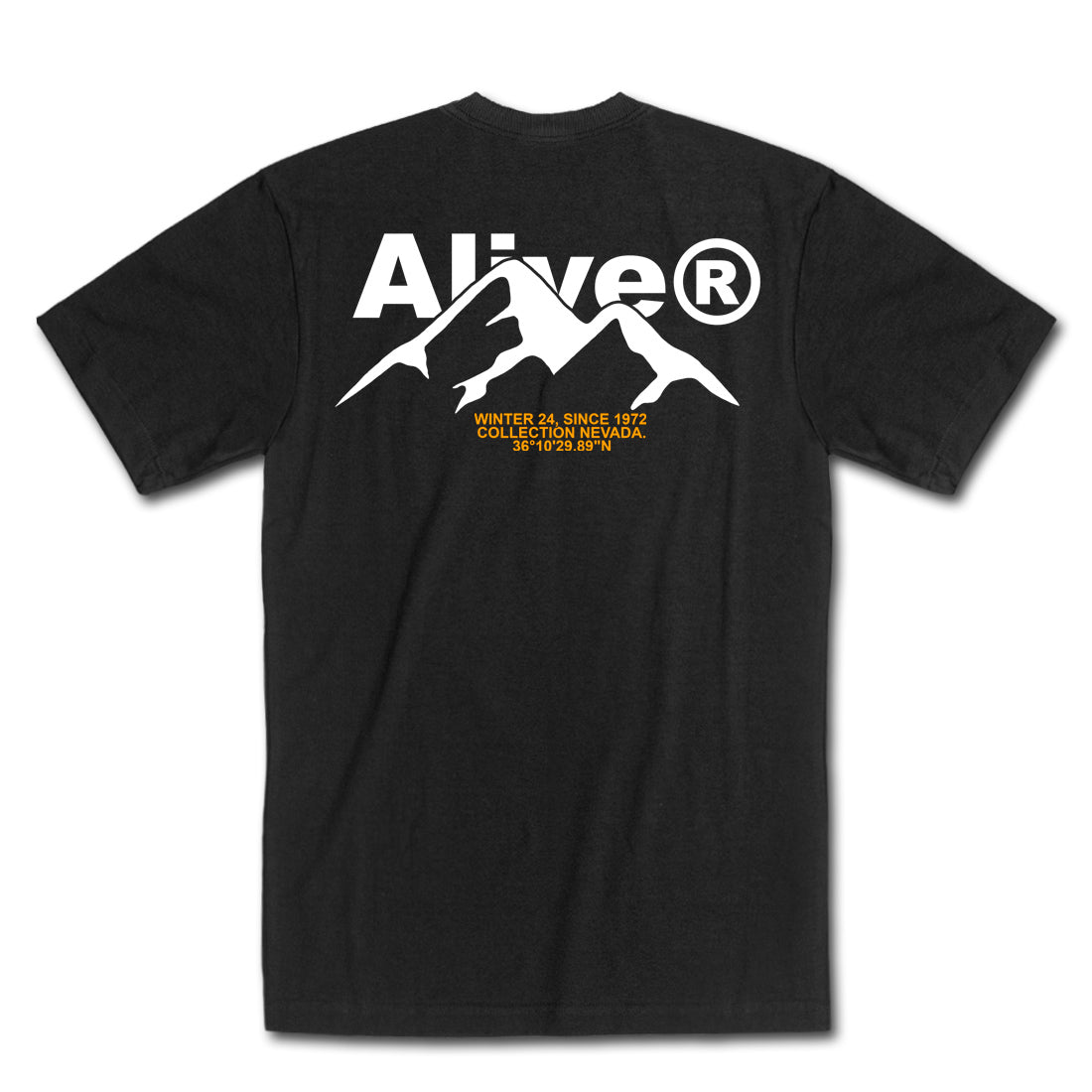 Camiseta Alive Mountain Preto