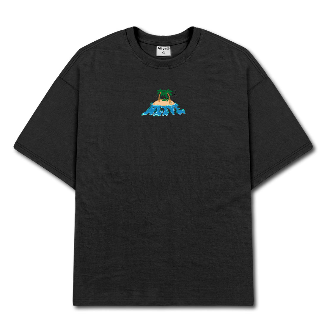 Camiseta Alive Island Preto