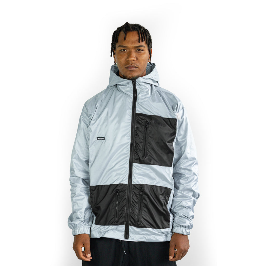 Jaqueta Corta Vento Alive Three Pockets Prata