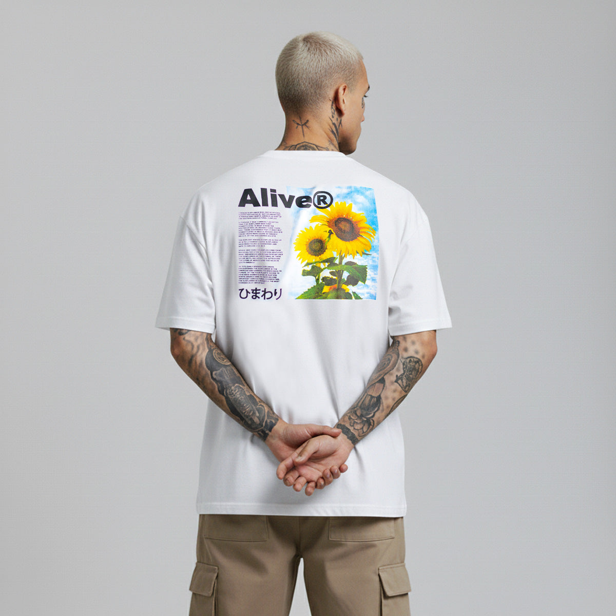 Camiseta Alive Sunflower Branco