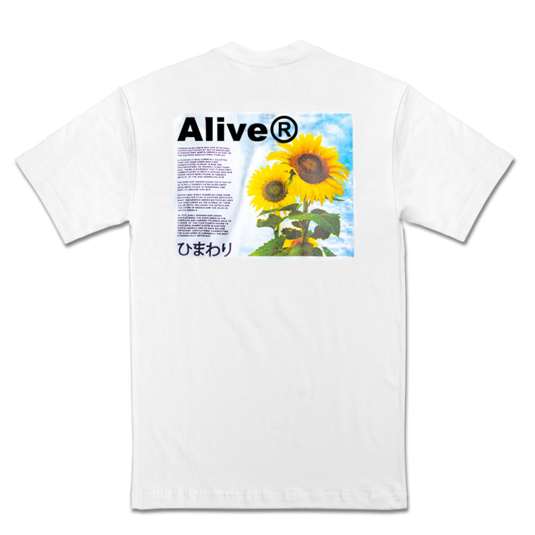 Camiseta Alive Sunflower Branco
