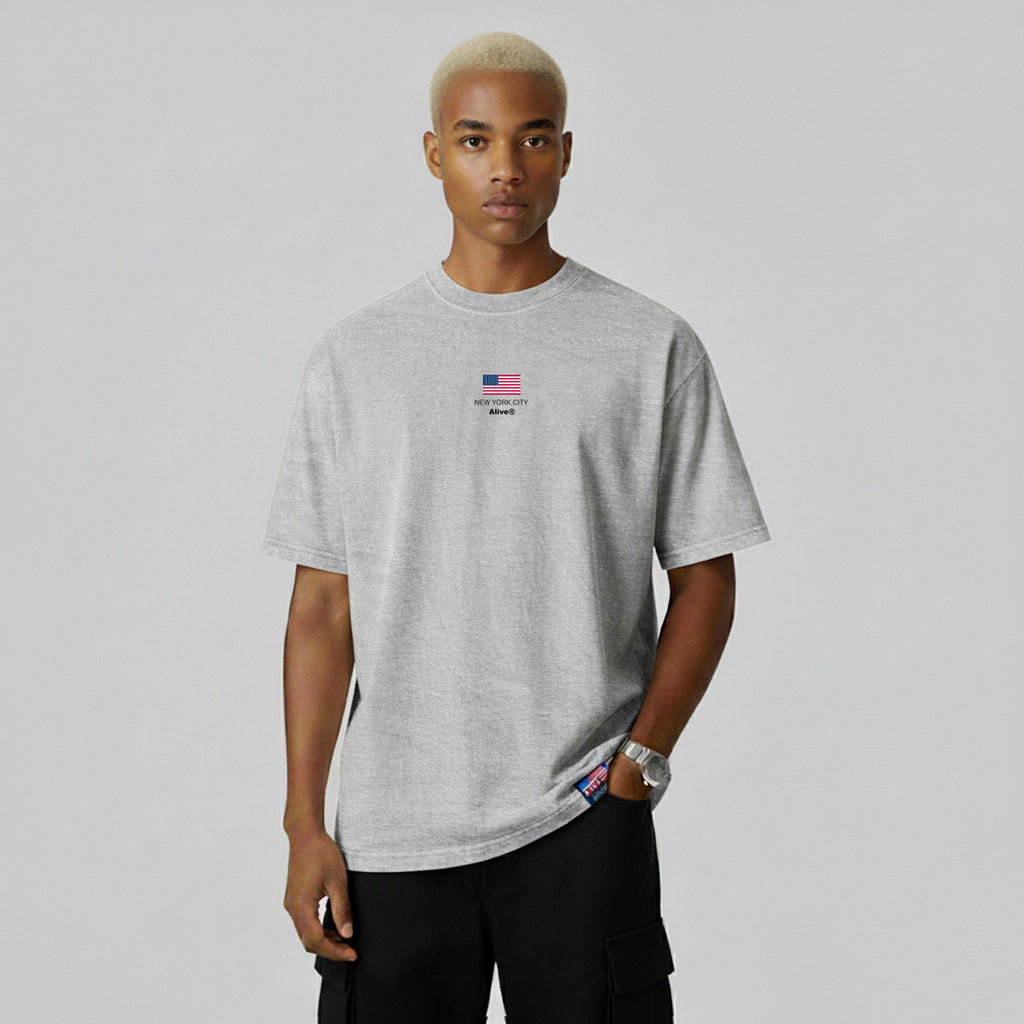 Camiseta Alive U.S.A Cinza