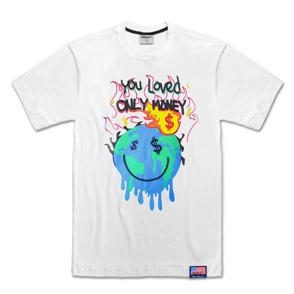 Camiseta Alive World Cash Branco