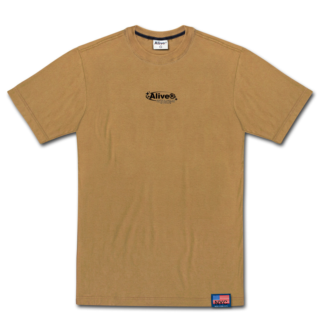 Camiseta Alive Star Marrom