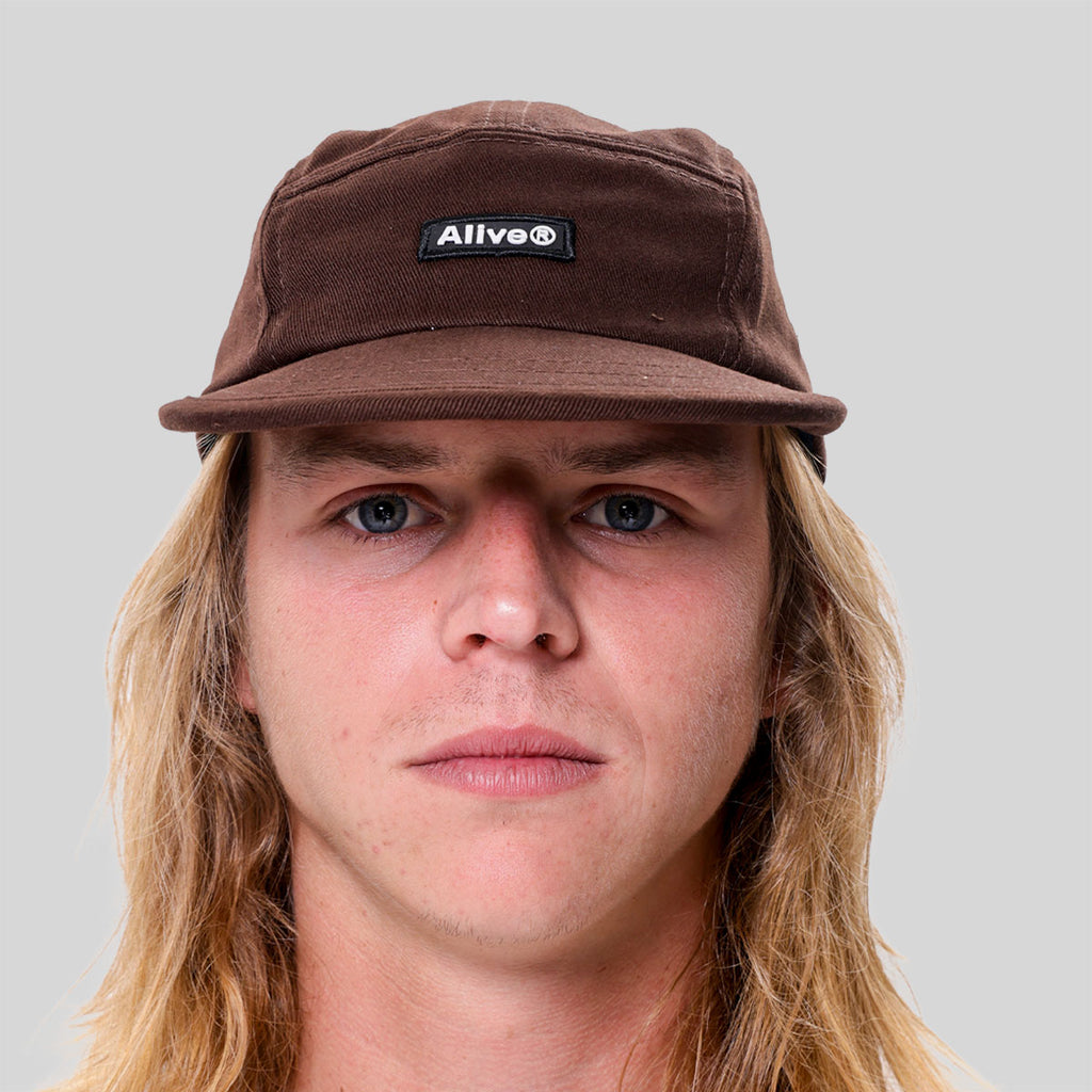 Boné Alive Five Panel Patch Marrom Texas