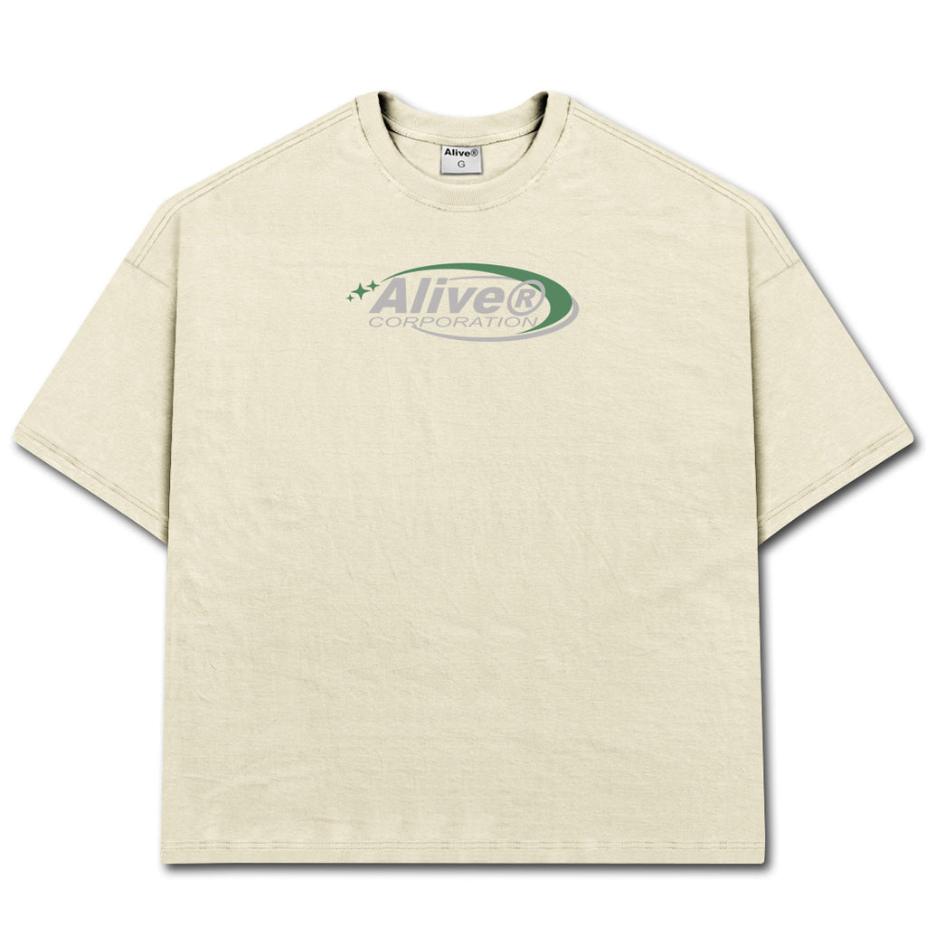 Camiseta Alive Oversized New Corporation Off White