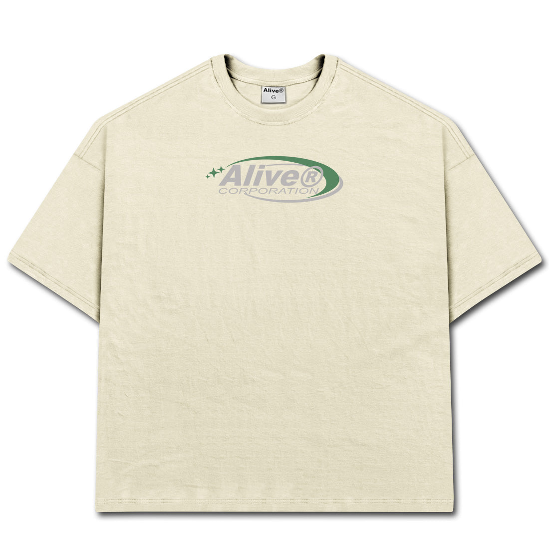 Camiseta Alive Oversized New Corporation Off White