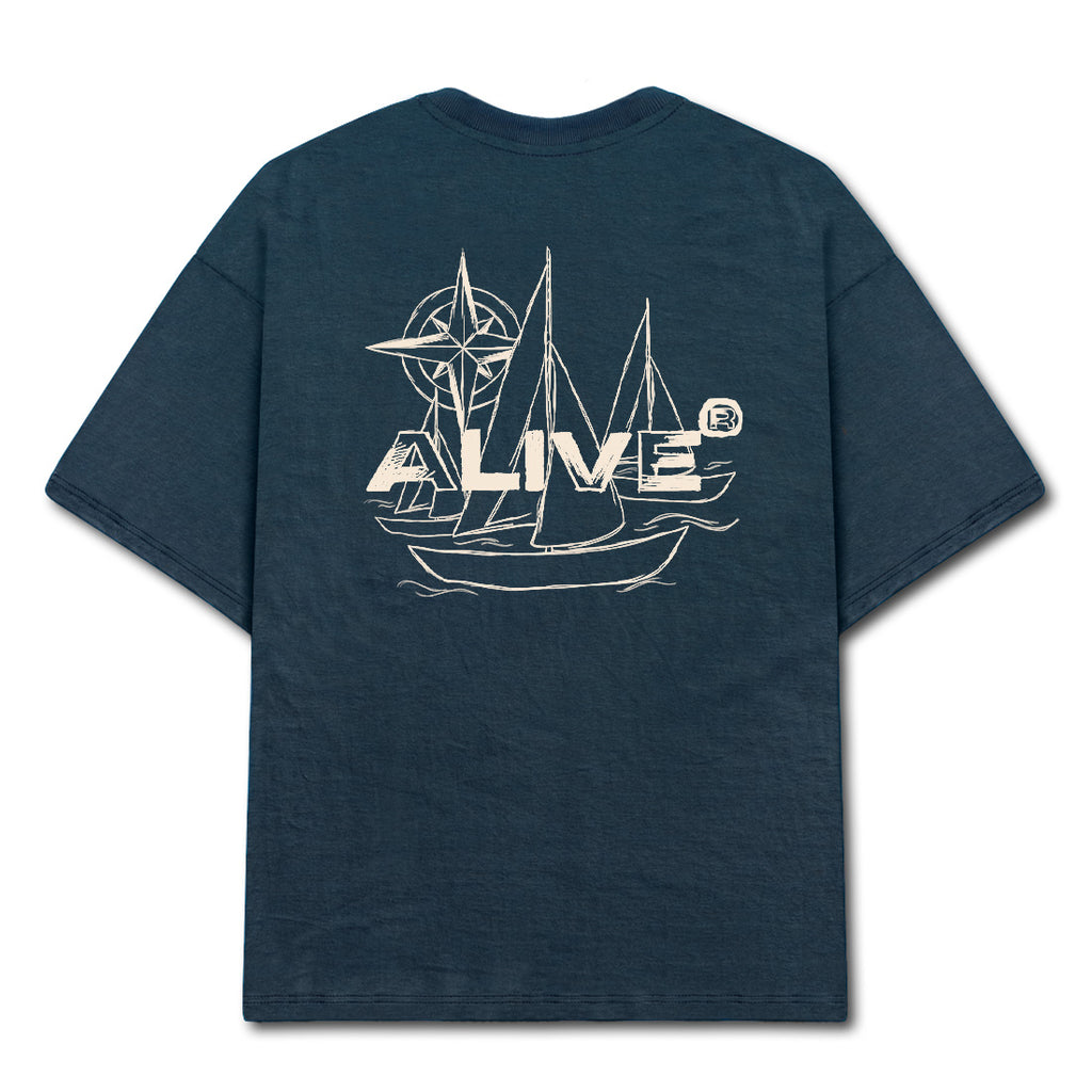 Camiseta Alive Ship Azul Marinho