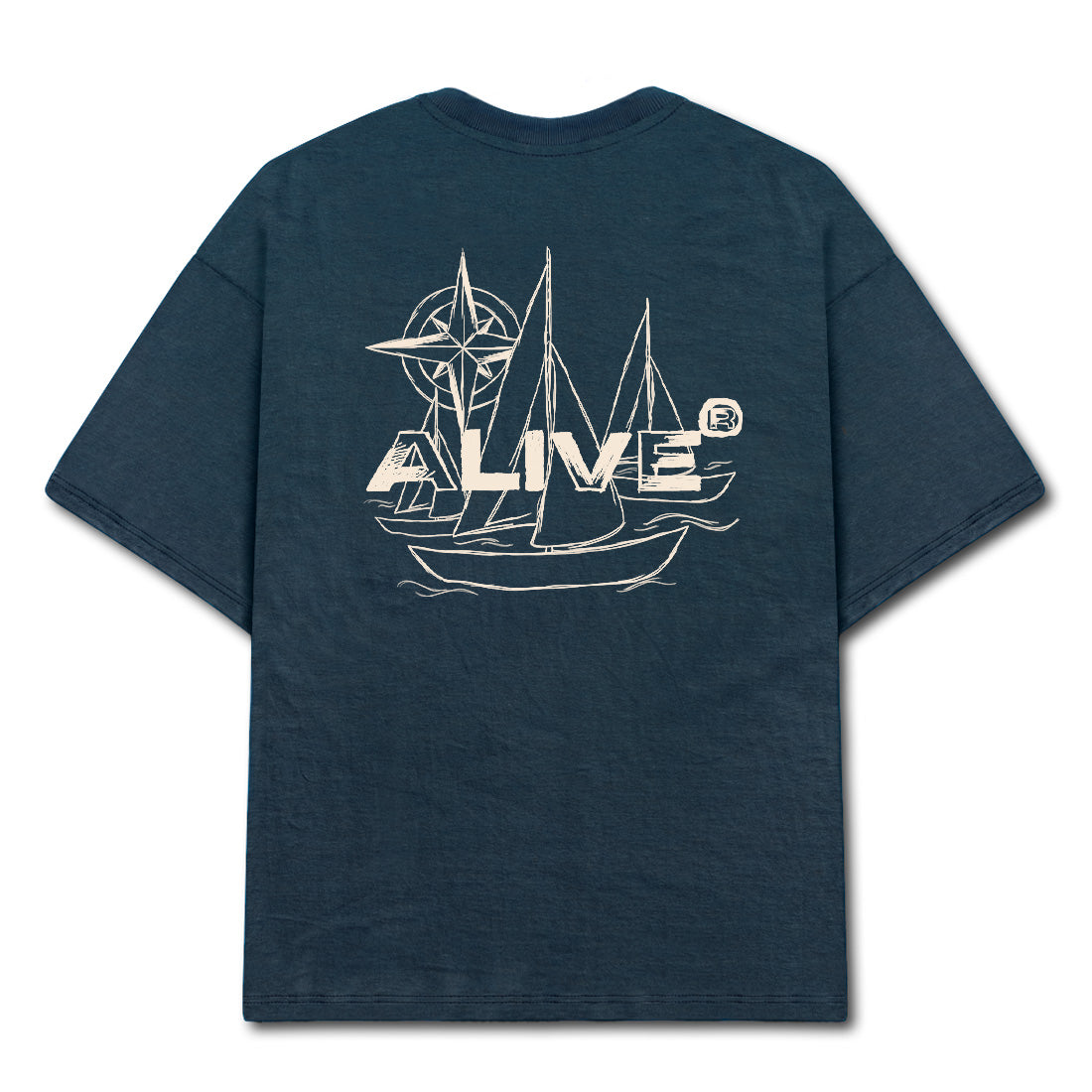 Camiseta Alive Ship Azul Marinho