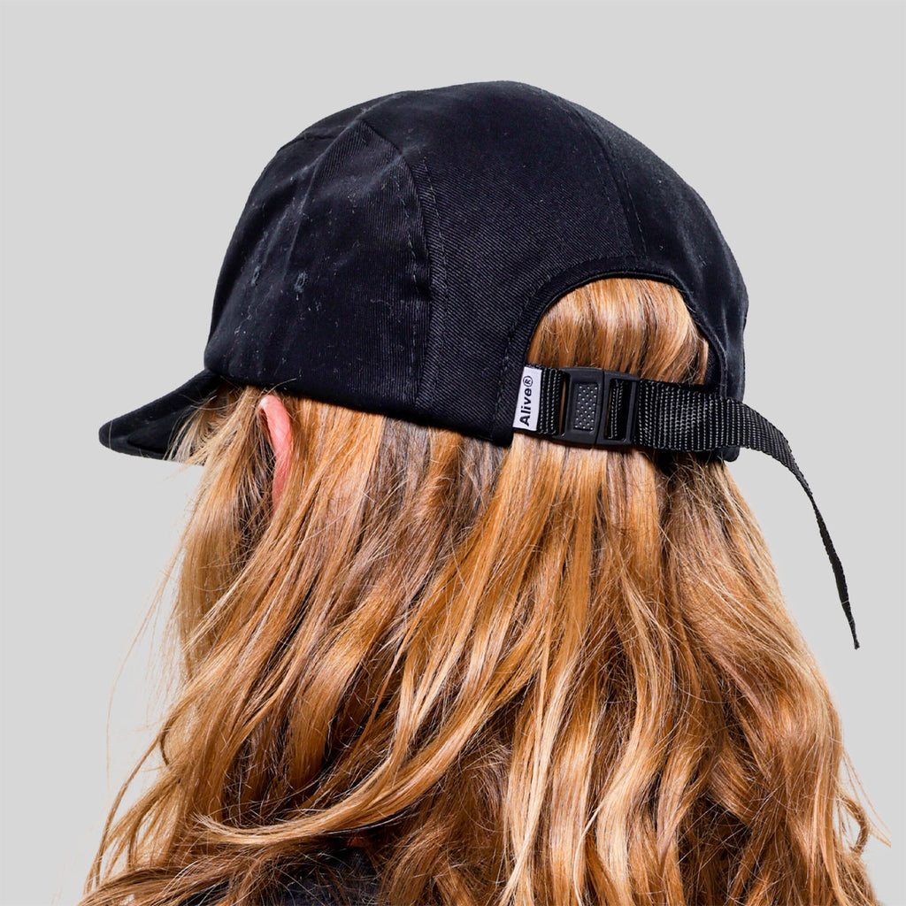 Boné Alive Five Panel Logo Preto Texas