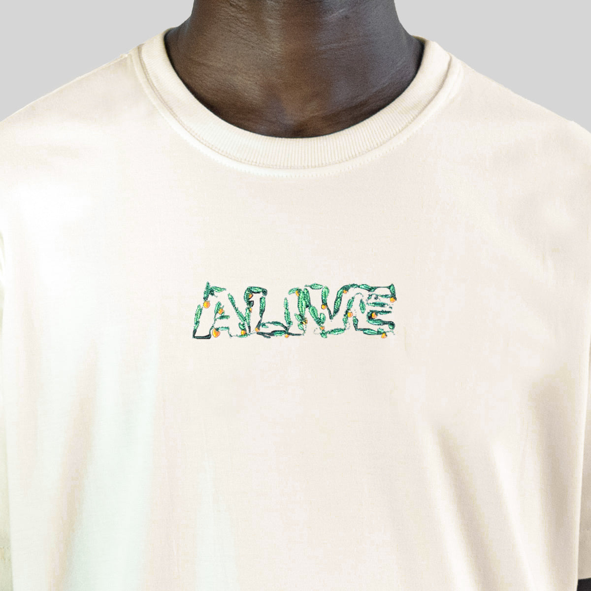 Camiseta Alive Orange Off White