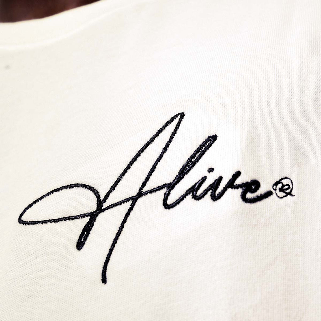 Camiseta Alive Oversized Signature Off White - Texas