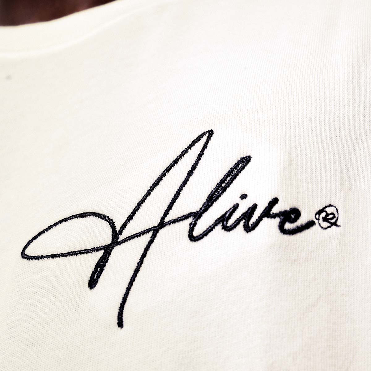 Camiseta Alive Oversized Signature Off White - Texas