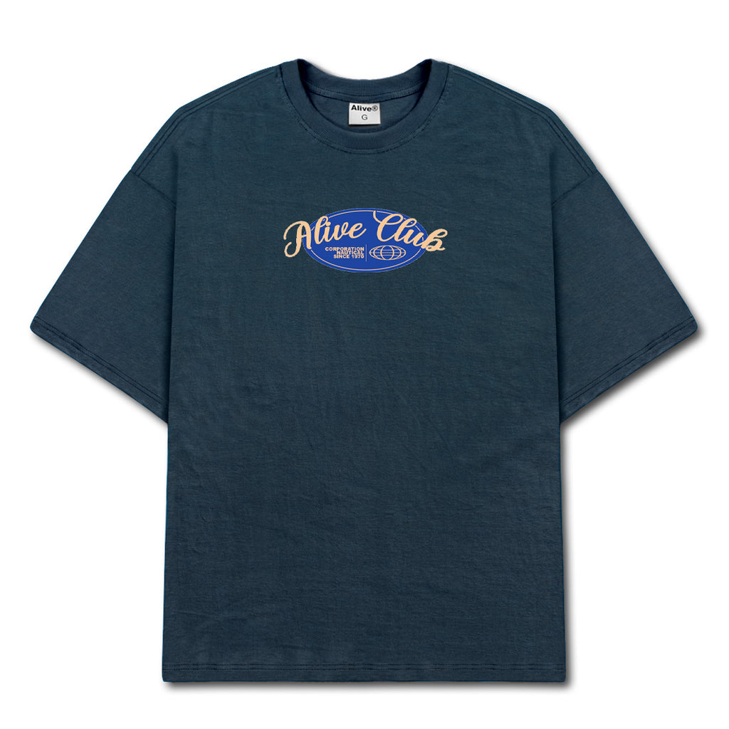 Camiseta Alive Globe Azul Marinho