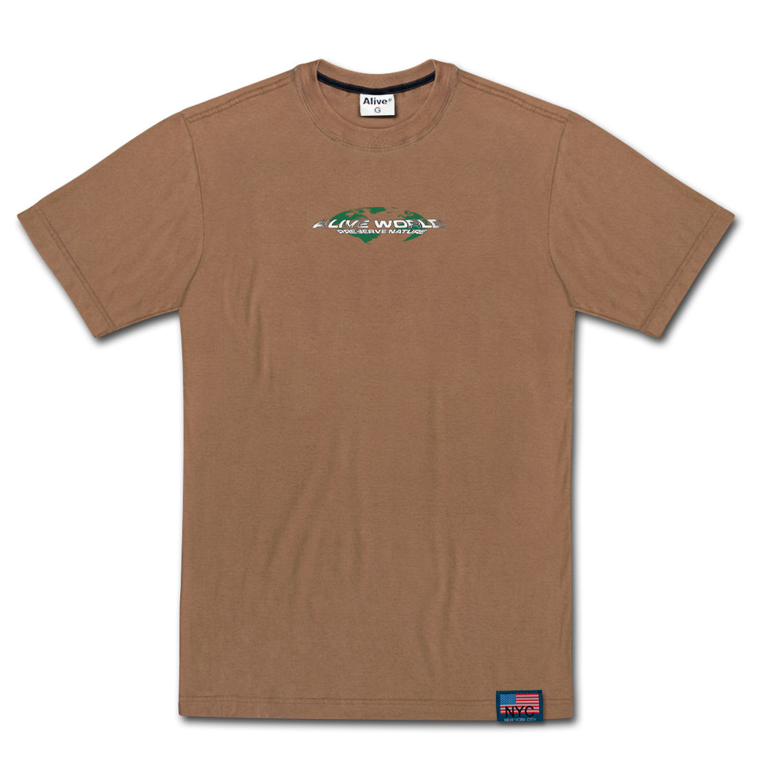 Camiseta Alive Preserve Marrom