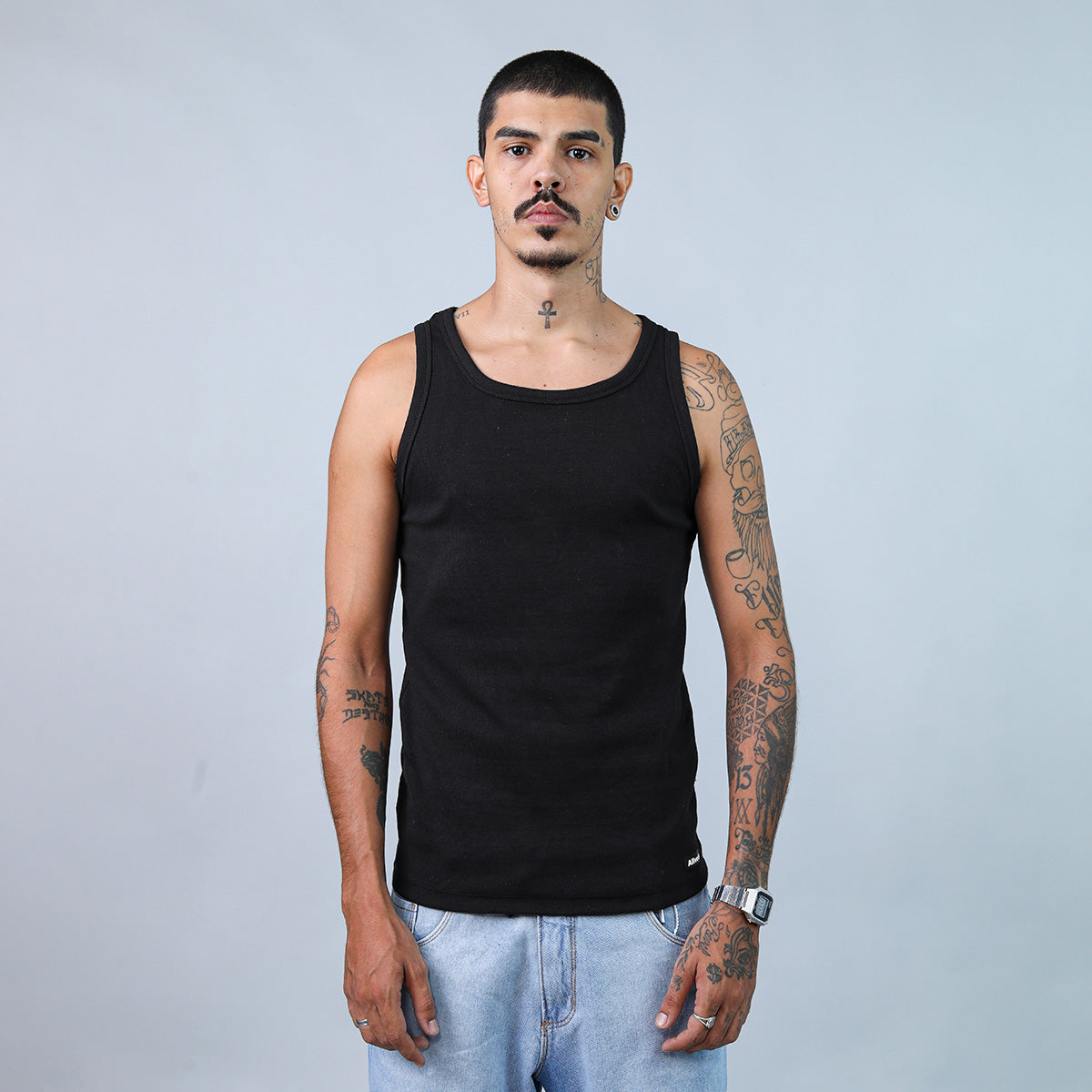 Regata Alive Tank Top Logo Preto