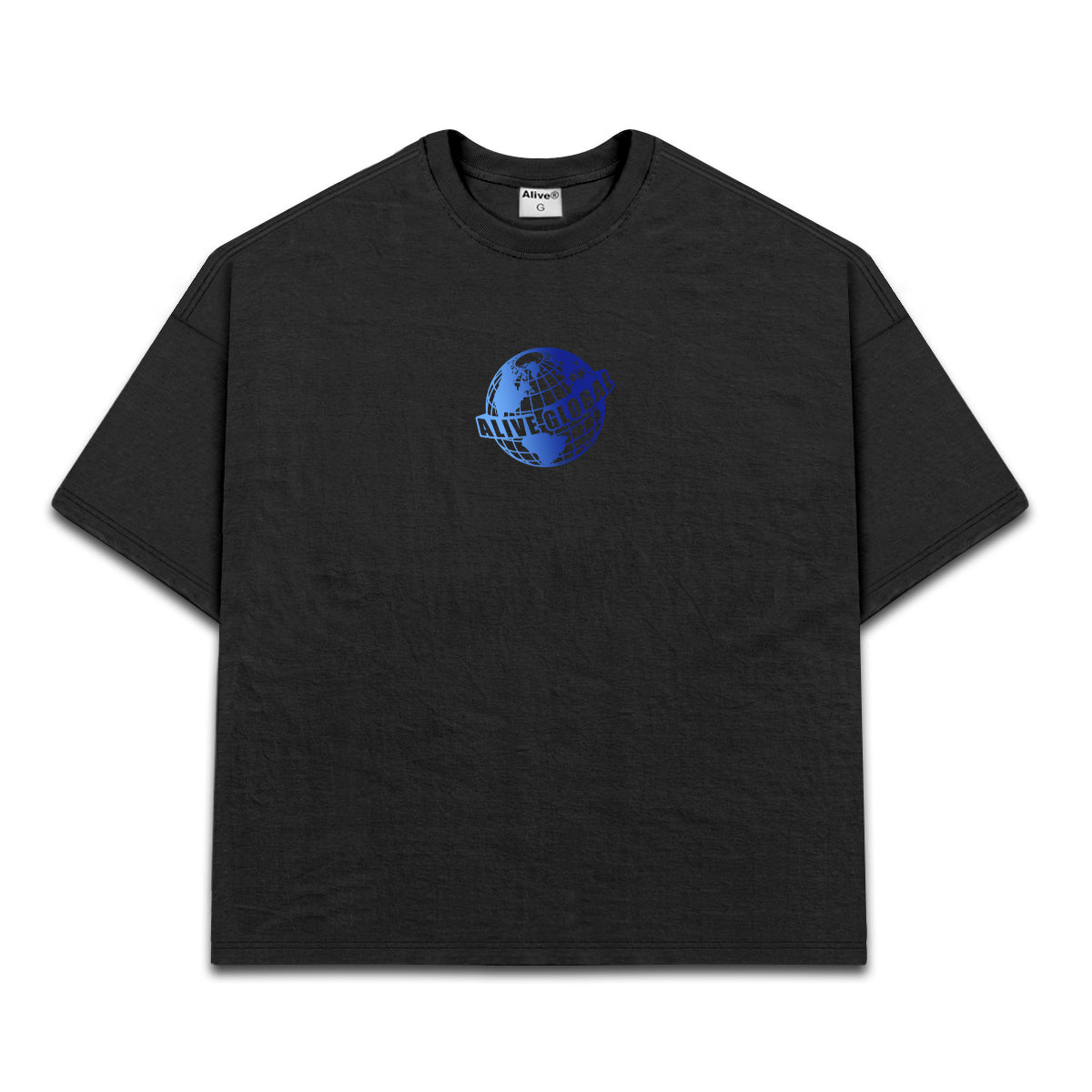 Camiseta Alive Oversized Global Preto