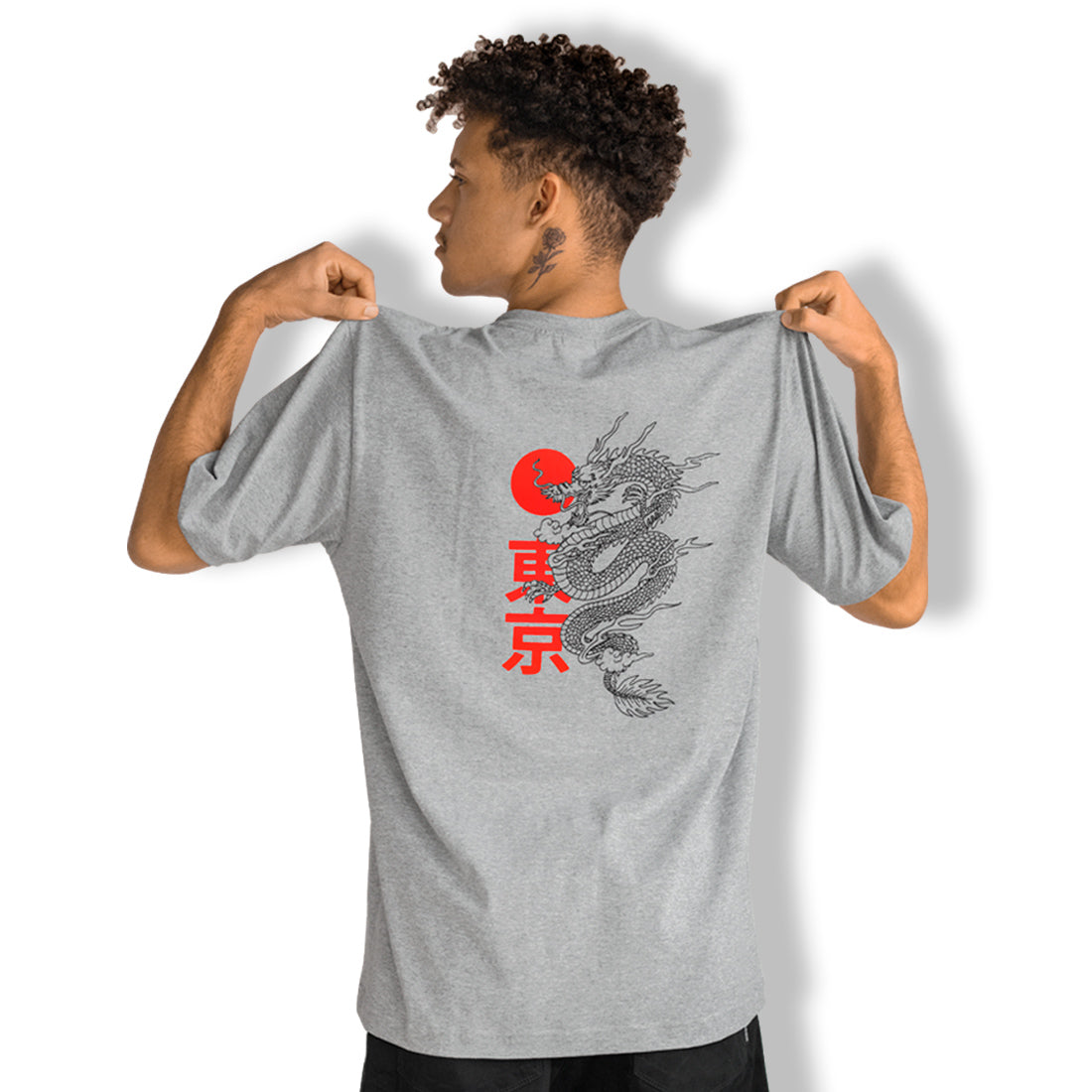Camiseta Alive Eastern Dragon Cinza Mescla