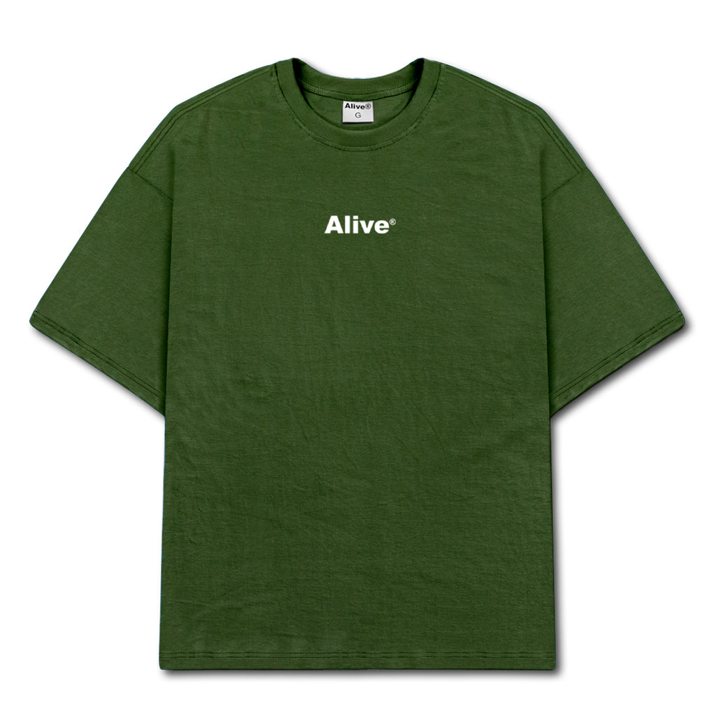 Camiseta Alive Clássica Basic Verde Musgo