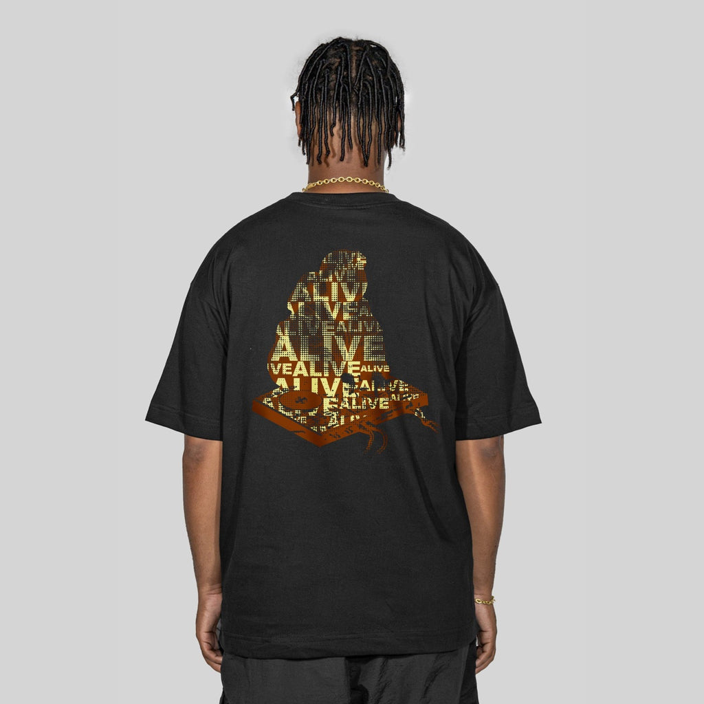 Camiseta Alive Oversized Kid Preto