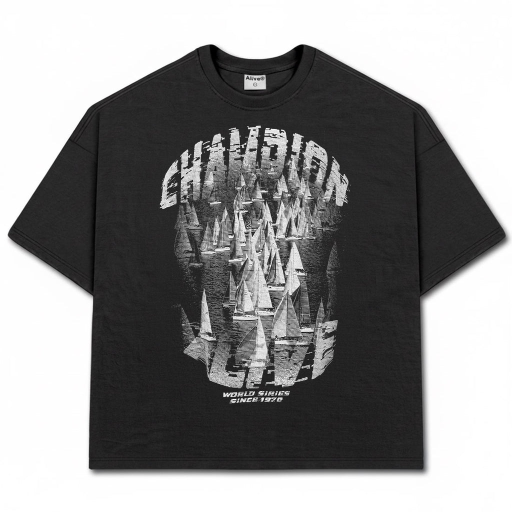 Camiseta Alive Oversized Essencial Champion Preto