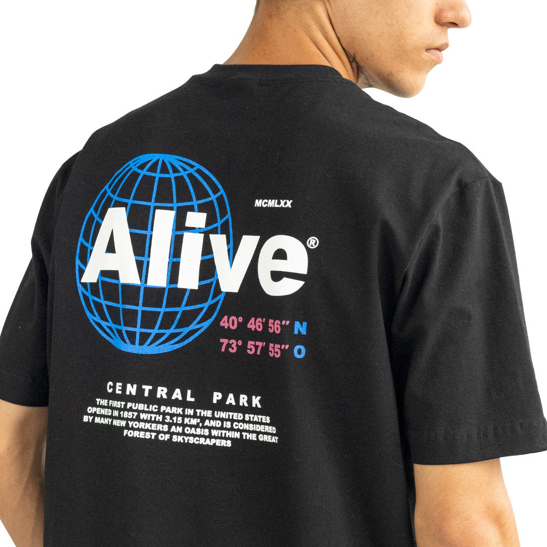 Camiseta Alive Central Park Preto