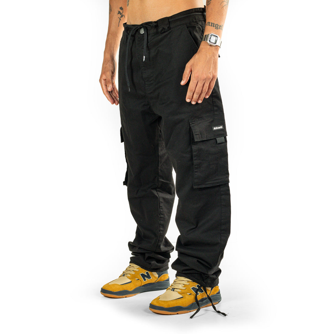 Calça Alive Tag Cargo Unissex | Preto