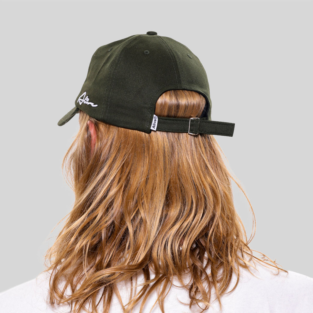 Boné Alive Dad Hat Side Rubric Verde Texas