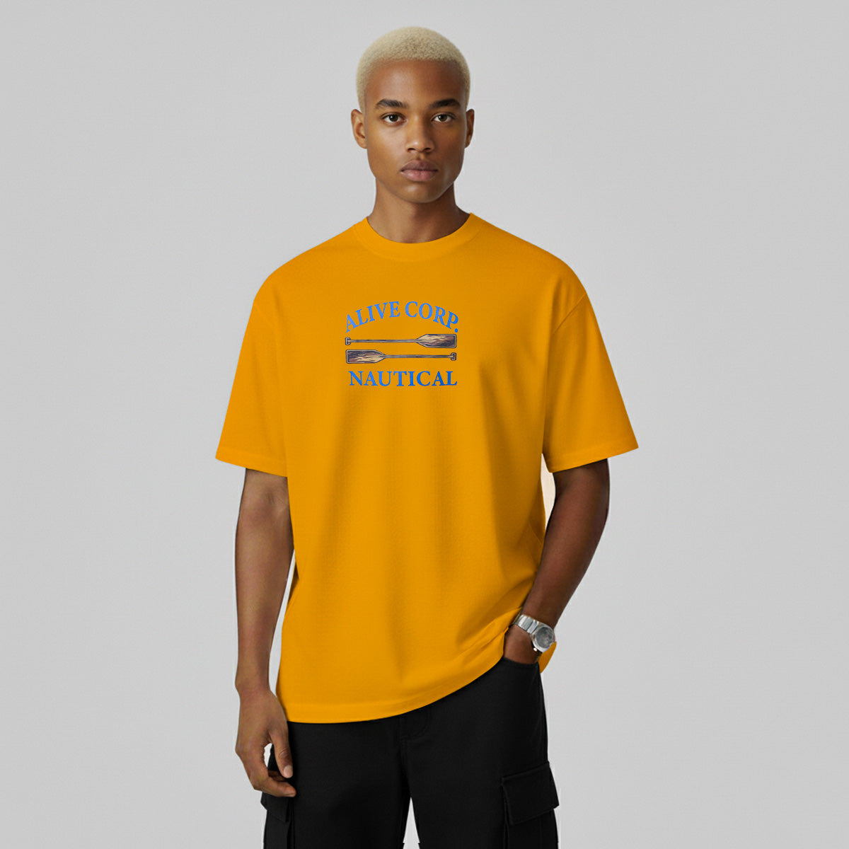 Camiseta Alive Paddle Mostarda