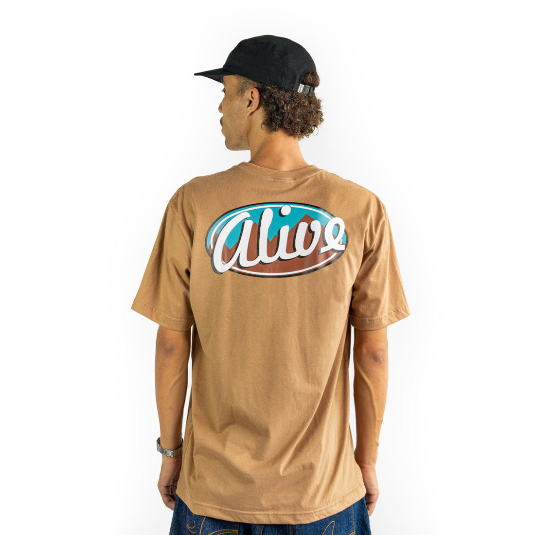 Camiseta Alive Patagônia Marrom