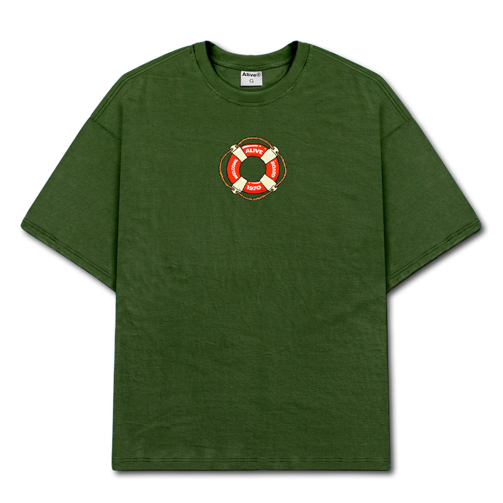 Camiseta Alive Floater Verde Musgo