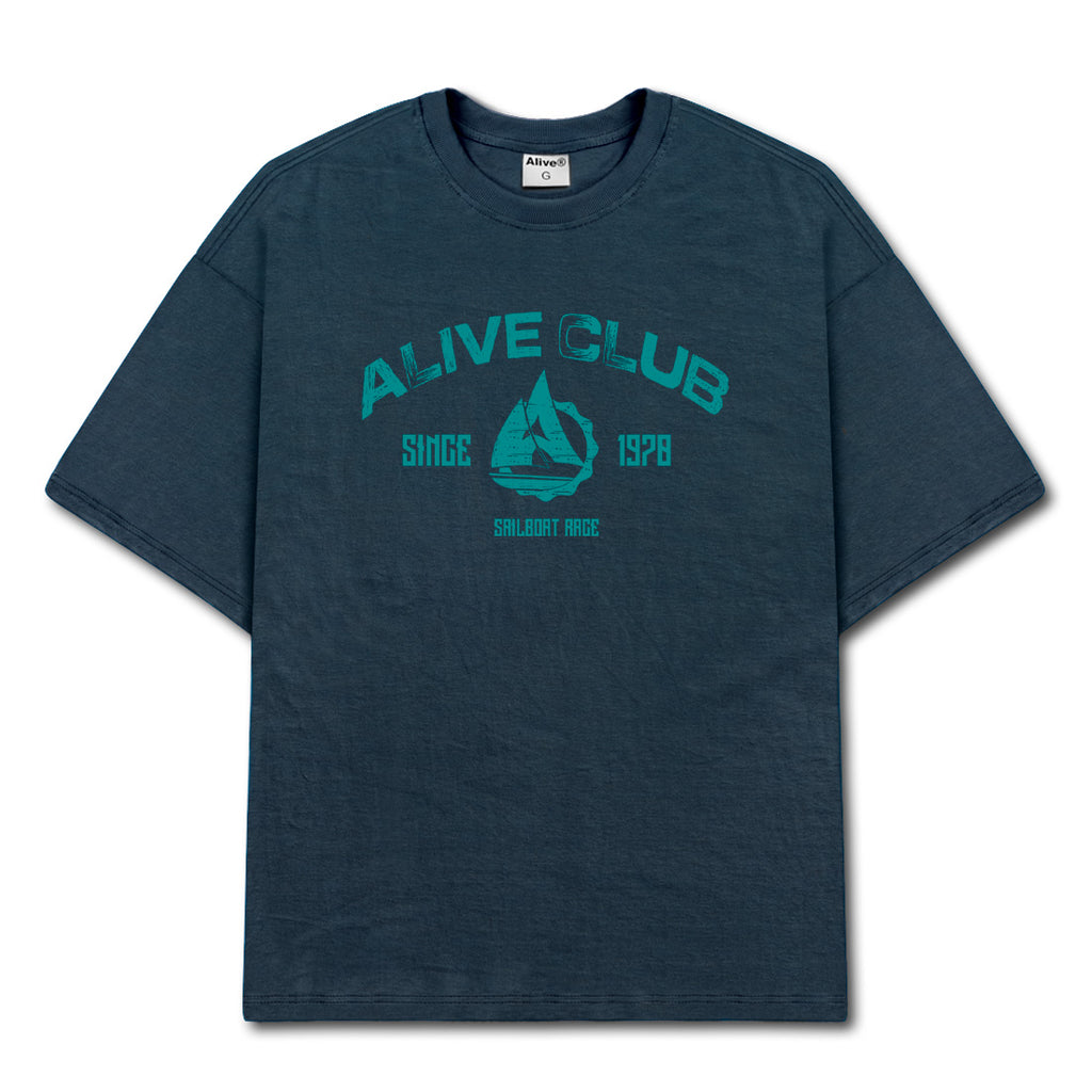 Camiseta Alive Sailboat Azul Marinho
