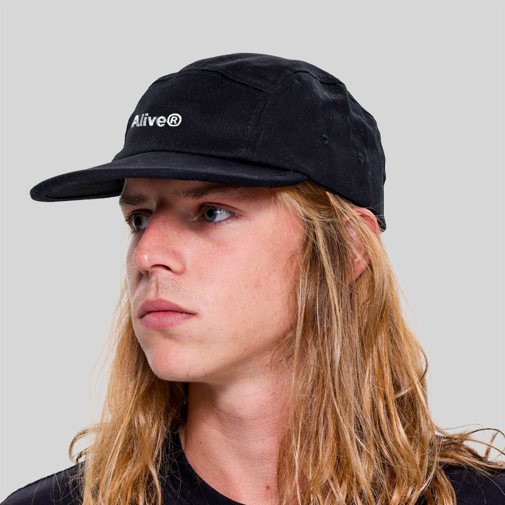 Boné Alive Five Panel Logo Preto Texas
