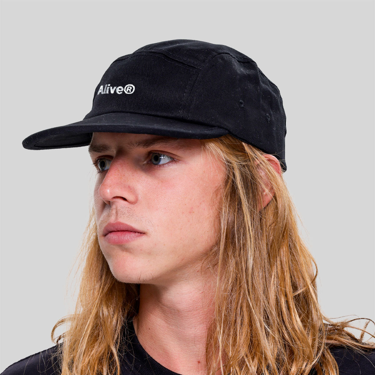 Boné Alive Five Panel Logo Preto Texas