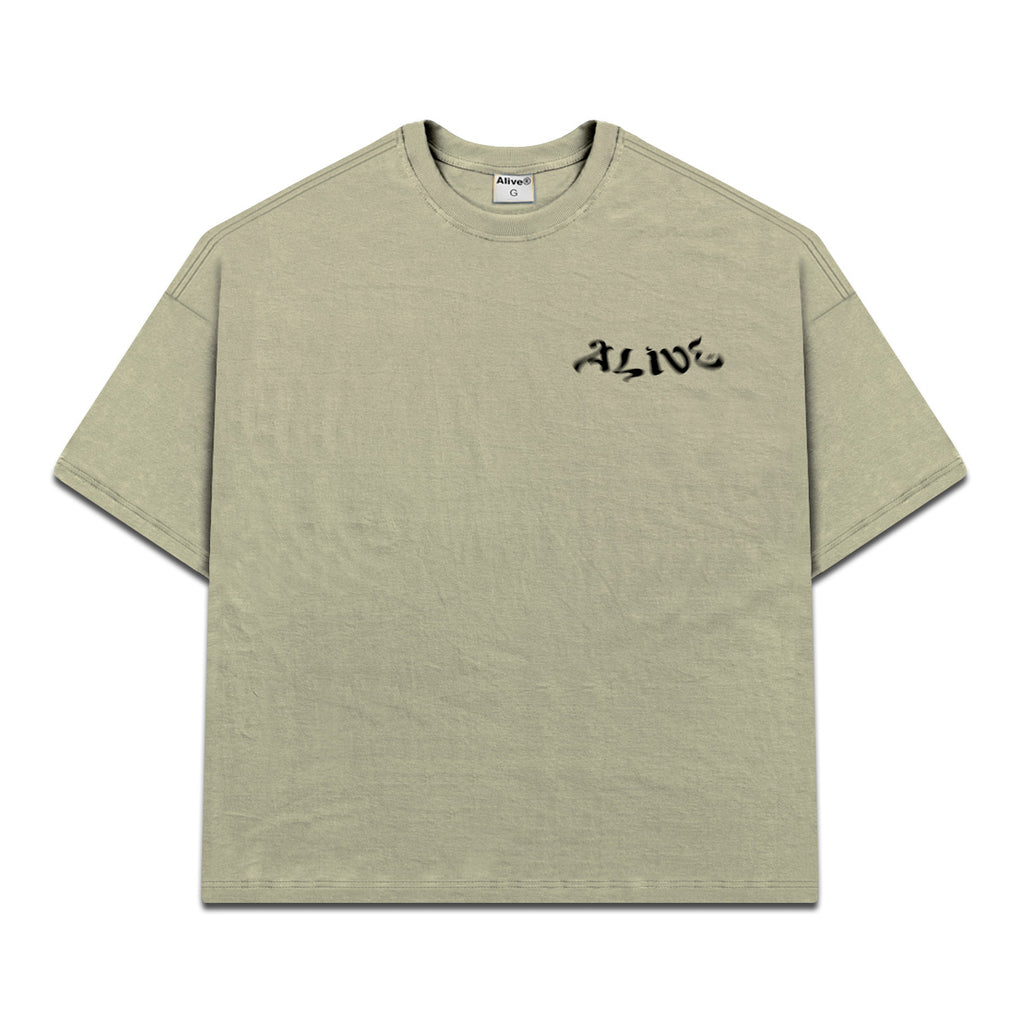 Camiseta Alive Oversized Arabic Bege