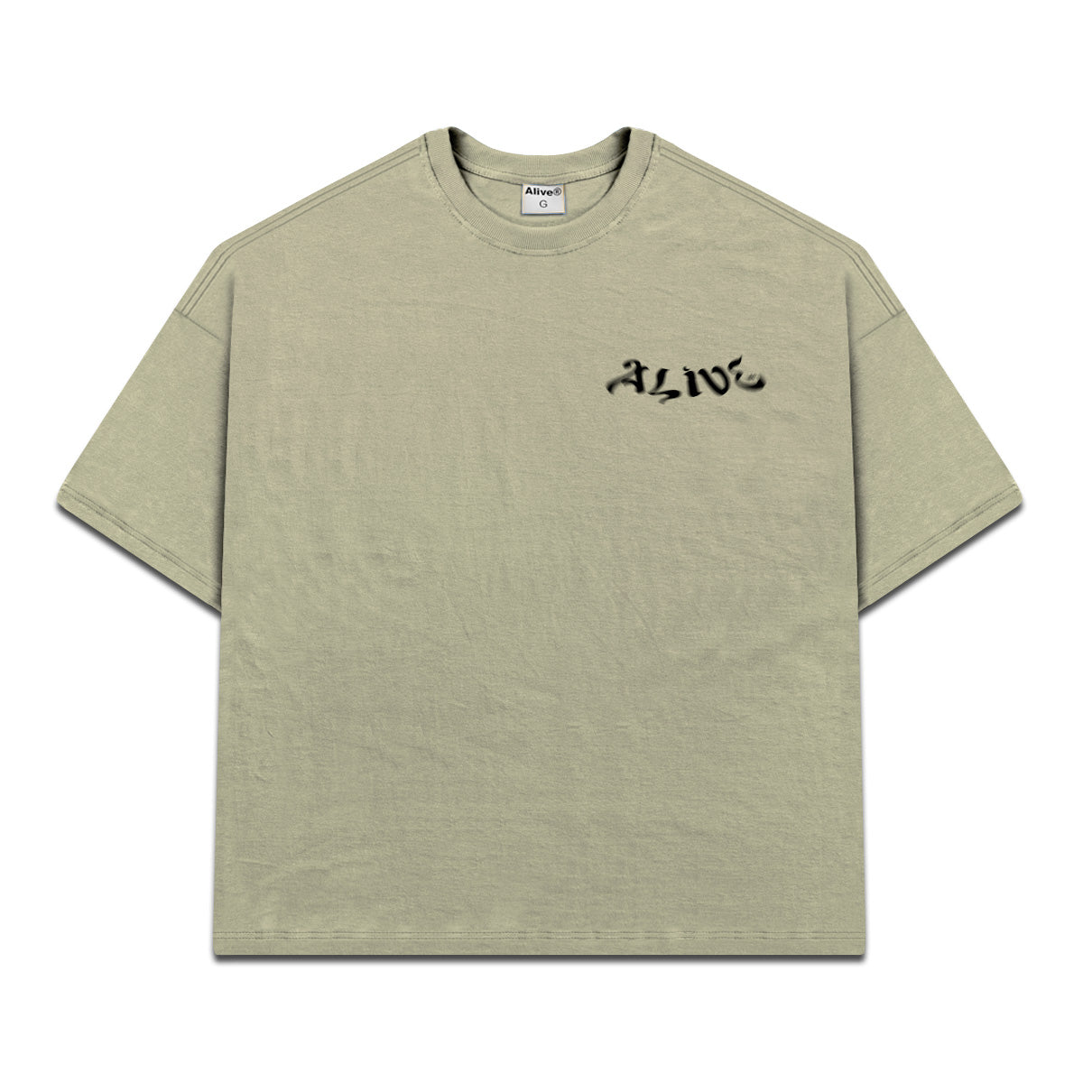 Camiseta Alive Oversized Arabic Bege